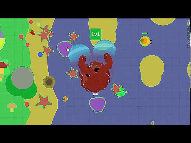 Winning a bunch of 1v1's in mope.io team mode!