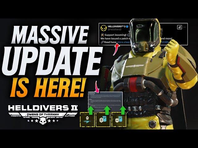 Helldivers 2 MASSIVE Patch Update Dropped! Gas Is Great Again!