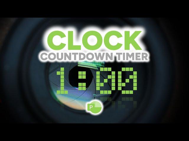 How to create an ANIMATED COUNTDOWN timer clock in POWERPOINT. A simple 4 minute tutorial.