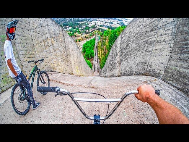 INSANE BMX VS MTB HILLBOMB RACE!