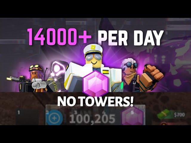 How to Grind Gems EASILY (No Towers) in Tower Defense Simulator (Roblox)