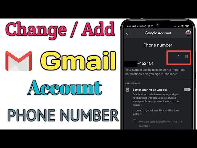 How to Change Gmail or Google Account Phone Number Easily
