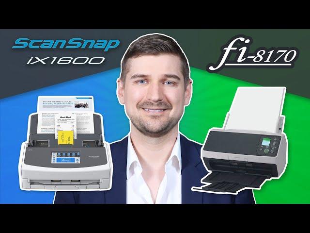  ScanSnap iX1600 vs.  fi-8170 - Desktop Scanner Comparison