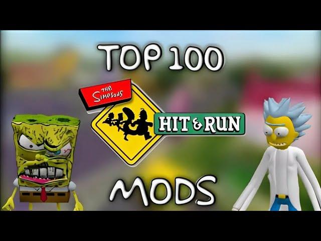 Top 100 Greatest Simpsons Hit And Run Mods