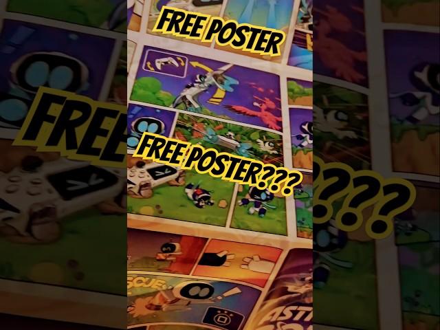 Unboxing Astro Bot PS5 Free Poster And Comic #astrobot #ps5 #gaming #shorts