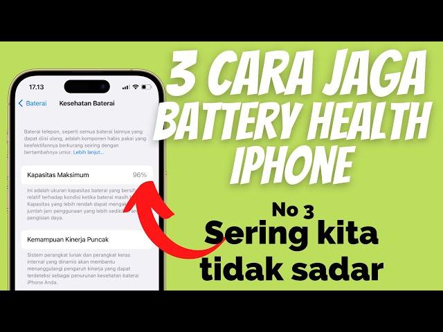 3 Cara Mengatasi Battery Health iPhone Tidak Cepat Turun