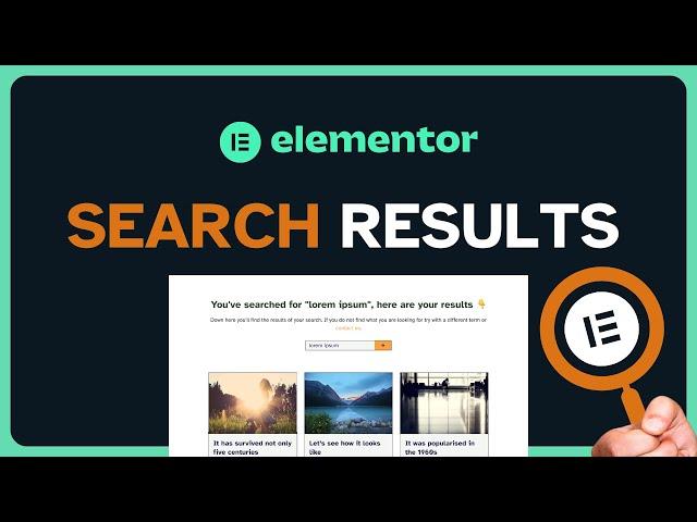 Elementor Search Results Page Tutorial | Advanced Settings Included 