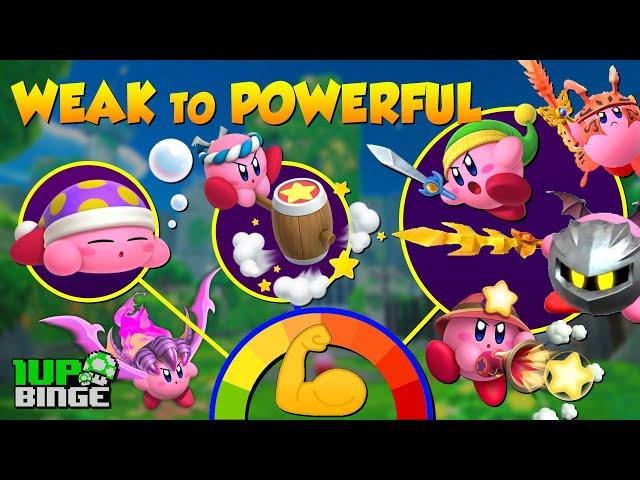 KIRBY and the Forgotten Land Copy Abilities: Weak to Powerful 