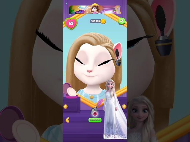 my angela #fronzes #elsa #shorts #mytalkingangela2 #cat #gameplay