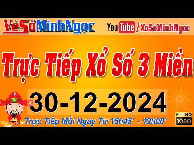 Xổ Số Minh Ngọc, Trực Tiếp Xổ Số Ngày 30/12/2024: KQXS Miền Nam XSMN, Miền Trung XSMT, Miền Bắc XSMB