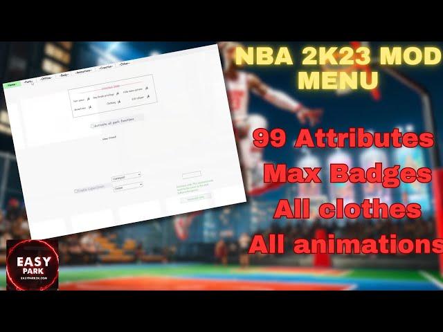 NBA 2k23 PC HACKS, HOW TO GET MOD MENU(99 OVR,MAX BADGES,ALL CLOTHES,MAX ATTRIBUTES,ALL ANIMATIONS)