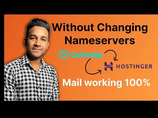 How to Point Godaddy Domain to Hostinger Without Changing Nameservers | Godaddy Mail is not working?