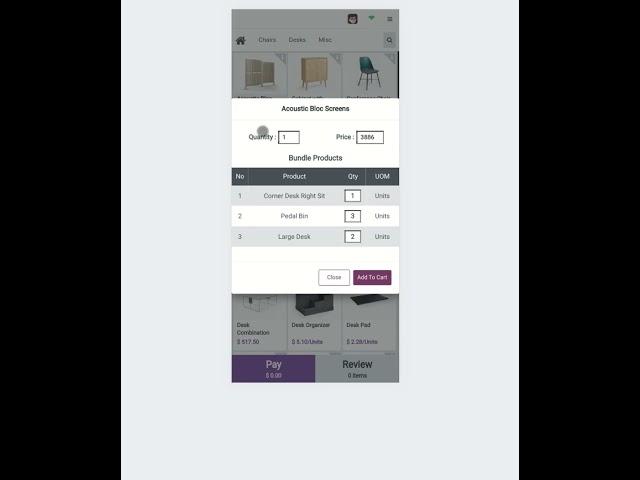 POS Product Bundle - Responsive Odoo