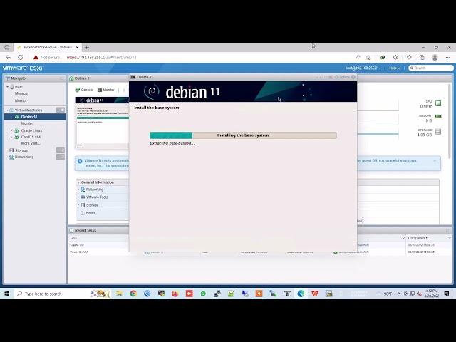 How To Install Debian 11 on VMware ESXi Server | Debian Virtualization