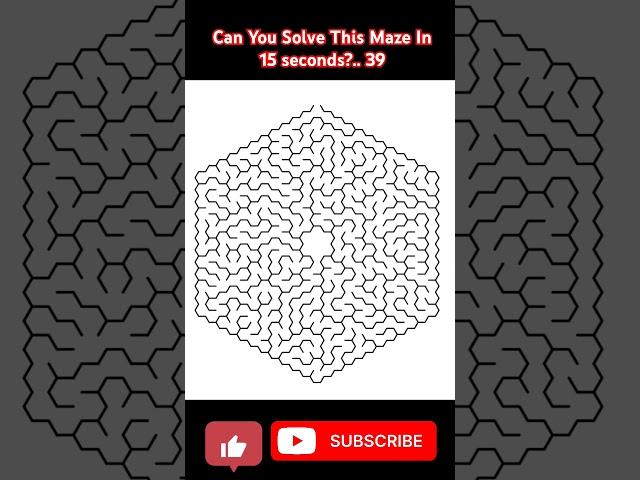 Think you’re smart enough to crack this maze? 39#MazeChallenge #BrainTeaser #Shorts #Trending.