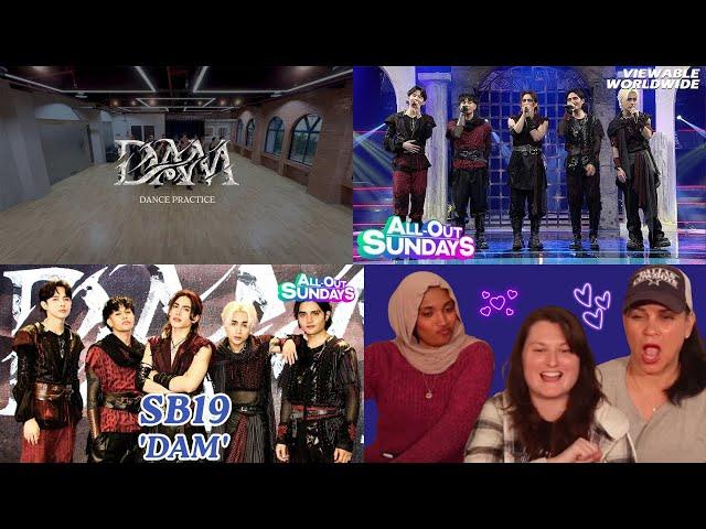 SB19 'DAM' Dance Practice | 'DAM' on 'All-Out Sundays!' | All-Out Sundays Interview | Reaction!