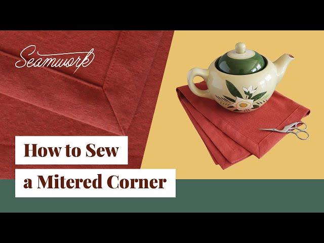 Tutorial: How to sew a mitered corner