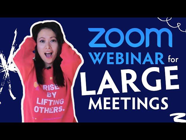 Zoom Webinar Tips and Setup for LARGE meetings #zoom #webinar #feisworld