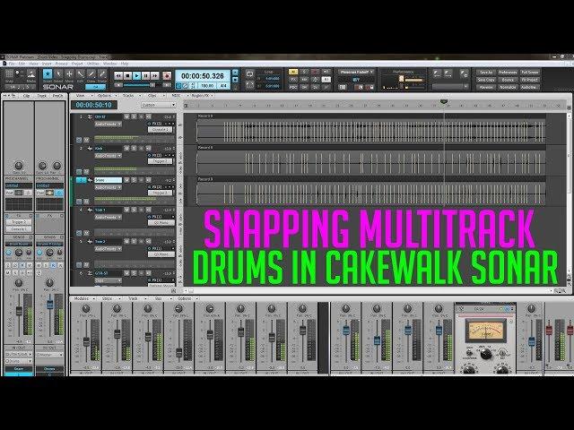 Snapping Multitrack Drums To A Grid In Cakewalk Sonar (Time Aligning Drums)