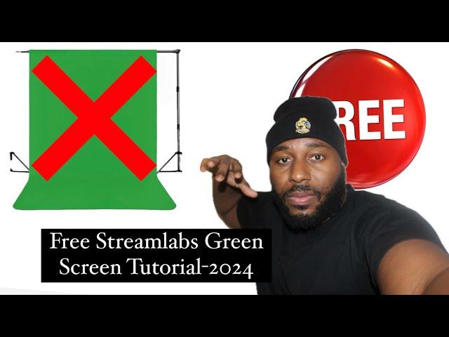 Free Green Screen Tutorial for Streamlabs OBS-2024 #streamlabs #obs #greenscreen 100% Works-Easy!!