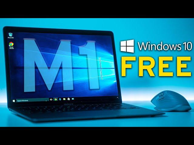 How to Run Windows 10 on New M1 Macbook (FREE DOWNLOAD)