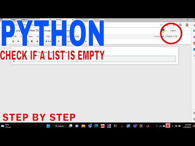  How To Check If A List Is Empty In Python 