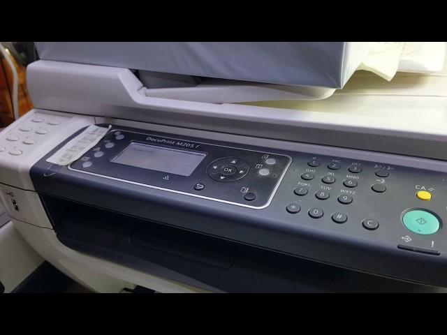 Fuji Xerox M205F knocking sound upon start