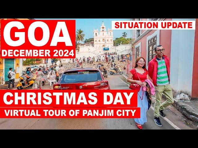 Goa | Christmas Day Celebrations - December 2024 | Fontainhas | Panjim City | Goa Vlog | North Goa