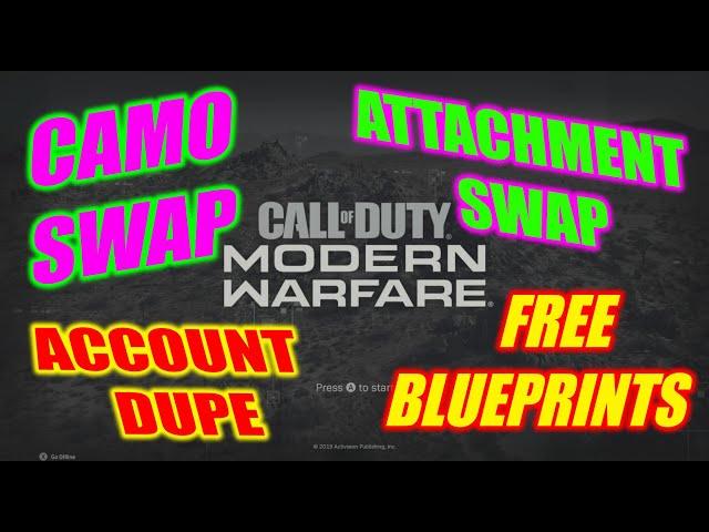 MW2019 WORKING GLITCHES IN 2023 | CAMO SWAP GLITCH | ATTACHMENT GLITCH | ACCOUNT DUPLICATION GLITCH