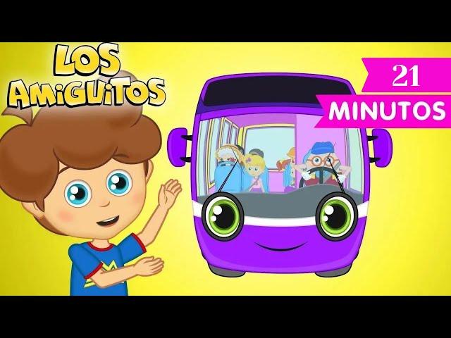  Las Ruedas del Autobús  | Canción Colección | Los Amiguitos Canciones Infantiles