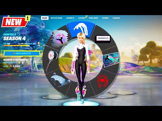 All SPIDER-GWEN Cosmetics Fortnite シ