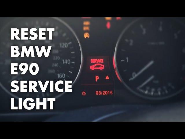 How to reset BMW E90/E92 Service Light - Oil, Brake Fluid, Etc