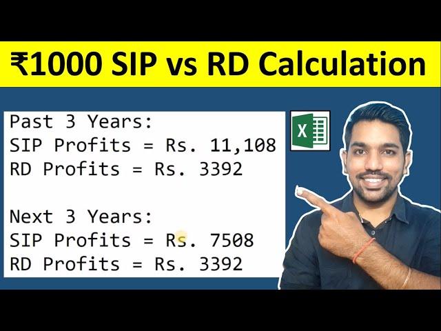 ₹1000 SIP vs RD Returns Calculation | Which is Better between SIP & RD?