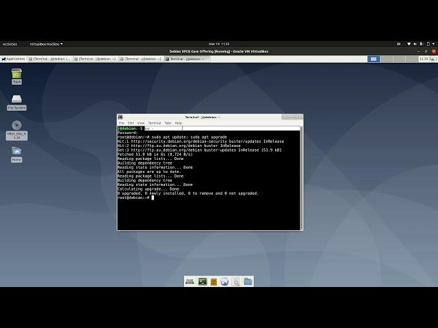 How To update Debian OS from Terminal