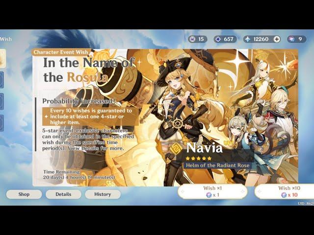 PULLING FOR NAVIA | GENSHIN IMPACT