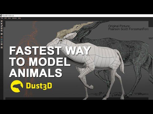 fastest way to model 3d animals   dust 3d