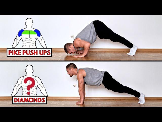 10 Push Up Variations and the Muscles They Target !