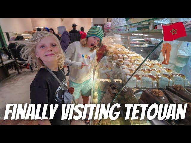 FINALLY VISITING TETOUAN  زرنا المدينة الجميلة تطوان NZ family traveling in Morocco.