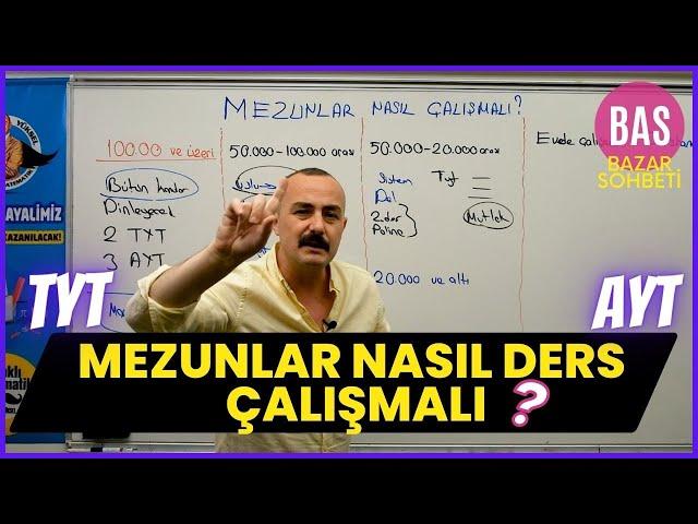 MEZUN Öğrenci TYT-AYT Sınavlarına Nasıl Çalışmalı? BAZAR SOHBETİ