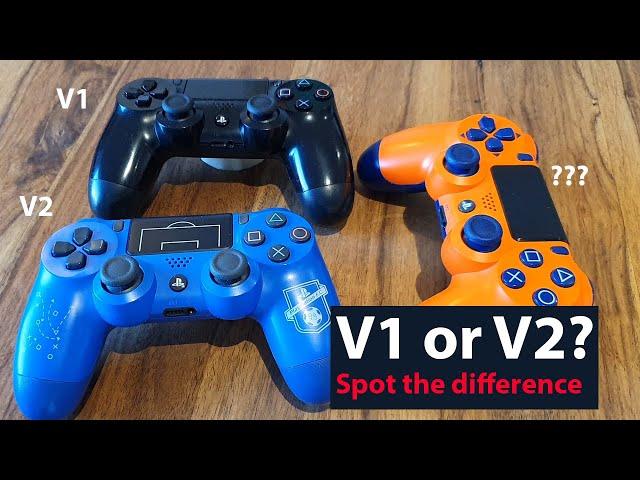 How to see the difference between V1 and V2  of the PS4 controller