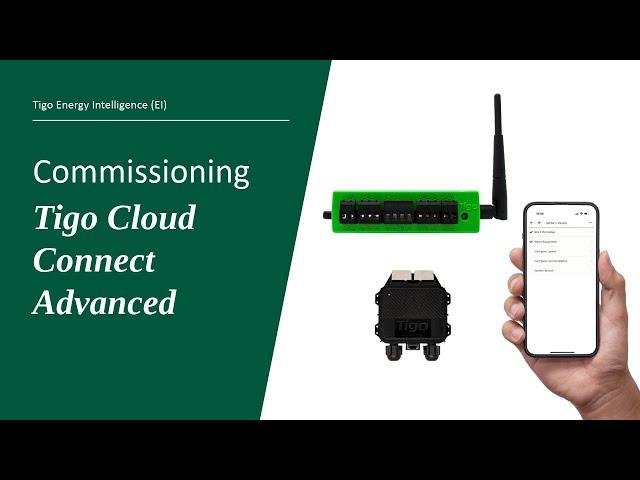 Commissioning the  Tigo Cloud Connect Advanced