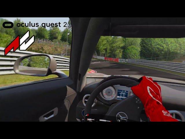 Nurburgring Nordshliefe - Assetto Corsa VR on Quest 2 (wireless) - Mercedes Benz AMG GTR - 8:17:958