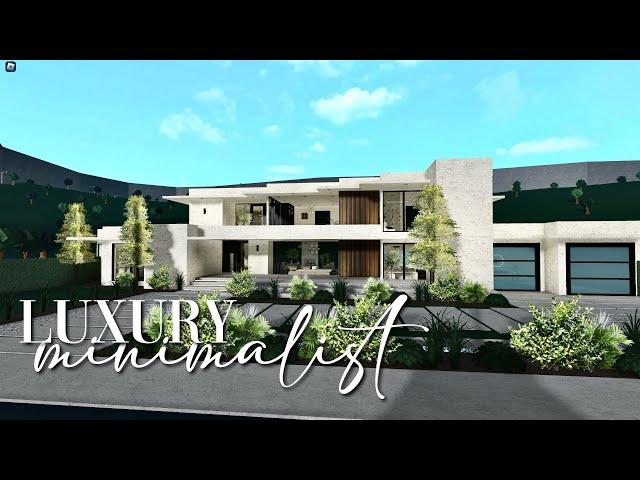 Bloxburg: Luxury Minimalist Modern Home | No Large Plot | No Transform Plus | House Build