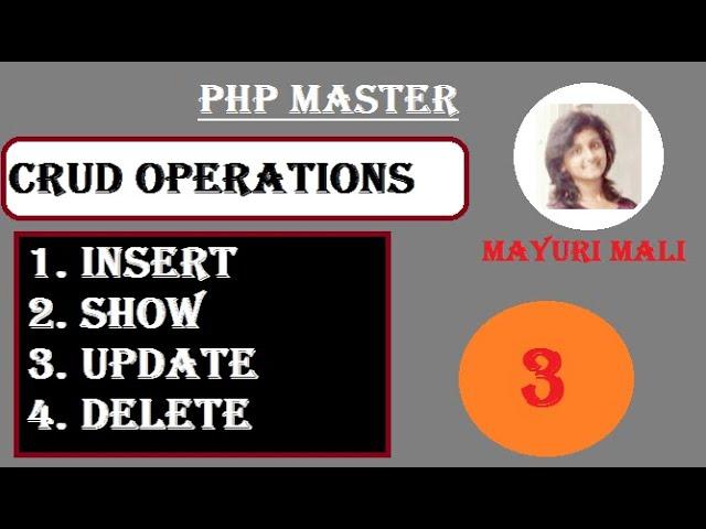 Tutorial3 | Display data from database with PHP Mysql | Programming Guru | Mayuri Mali | Must Watch