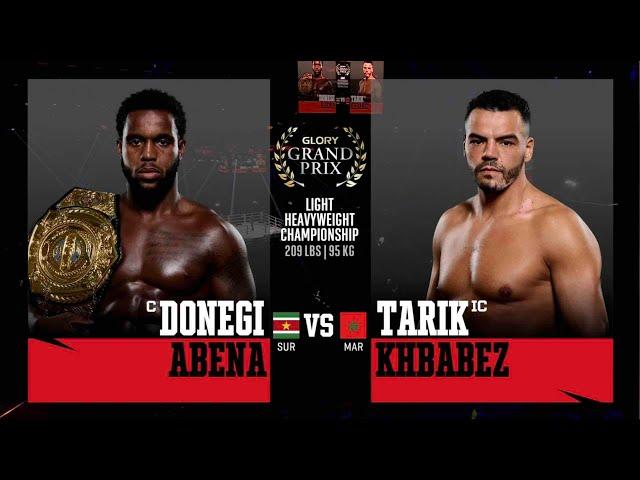 Donegi Abena v Tarik Khbabez | GLORY Heavyweight Grand Prix 2024