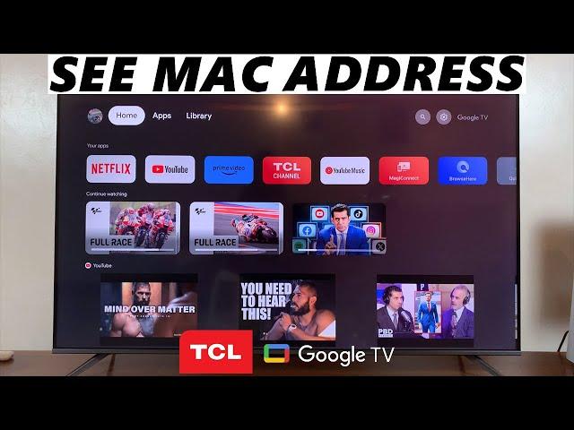 TCL Google TV: How To See Mac Address | Find Mac Address