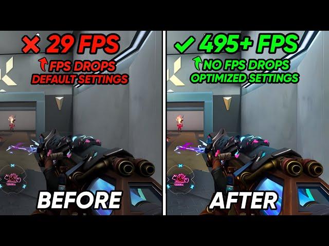 How To Boost FPS, Fix FPS Drops in Valorant Episode 9 Act 3| Valorant Low End PC Fix Lag 2024!