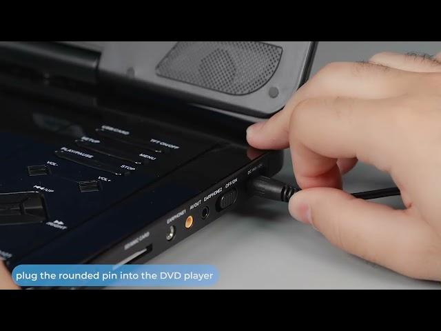 How to charge Sunpin's Portable DVD Player at home and in your car