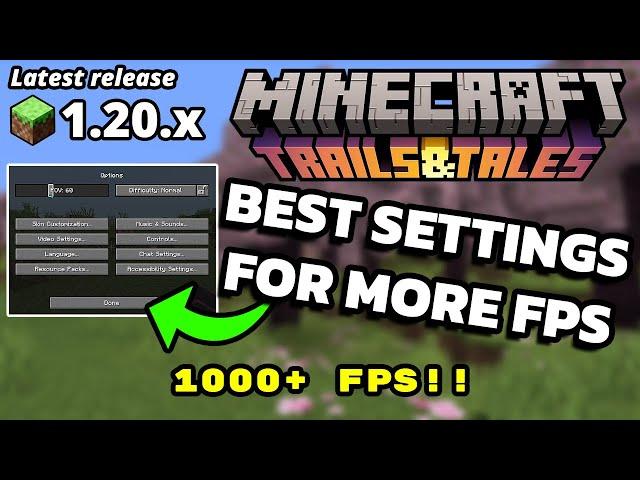 Minecraft Java 1.20 Best Minecraft Settings For FPS on Low End PCs Performance Boost