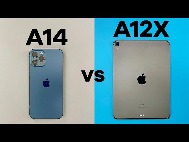 Apple A14 vs A12X Bionic Speed Test - iPhone 12 Pro Max vs iPad Pro 2018